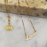 925 Sterling Silver Personalized Tiny Name Necklace Adjustable 16”-20”