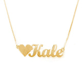 925 Sterling Silver Personalized Love Kale Necklace Adjustable 16”-20”