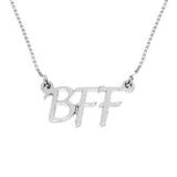 Copper/925 Sterling Silver Personalized Best Friend Necklace Adjustable 16”-20”