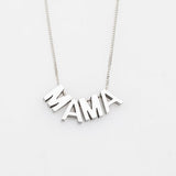 925 Sterling Silver Personalized Mama Necklace Adjustable 16”-20”