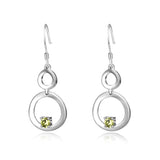 925 Sterling Silver Gourd Shape Simple Gorgeours Drop Earrings