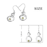 925 Sterling Silver Gourd Shape Simple Gorgeours Drop Earrings