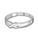 925 Sterling Silver Infinity Wedding Engagement Ring