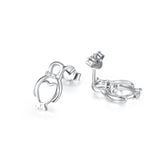 925 Sterling Silver Penguin Lucky Studs