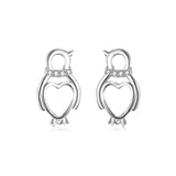 925 Sterling Silver Penguin Lucky Studs