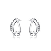 925 Sterling Silver Baby Penguin Jewelry Studs