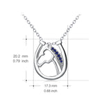 925 Sterling Silver Bow Lovely Jewelry Animal Style Necklace