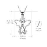 925 Sterling Silver Butterfly Fine Jewels Necklace