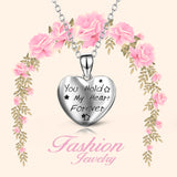 925 Sterling Silver You Hold My Heart Forever Star Necklace