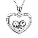 Ture Love-925 Sterling Silver Love You Forever Necklace