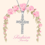 925 Sterling Silver Cross Weave Attract Pendant For Women