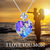 Best Mother's Gift with Crystals Heart