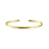 14K Gold Personalized Engravable Bangle -Small