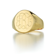 Personalized Copper/Sterling Silver Monogram Ring