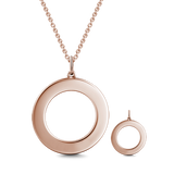 10K/14K Gold Personalized Engravable Disc Necklace Adjustable 16”-20”-White Gold/Yellow Gold/Rose Gold