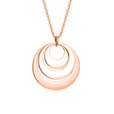 Copper/925 Sterling Silver Personalized Engravable Three Disc Necklace Adjustable 16”-20”