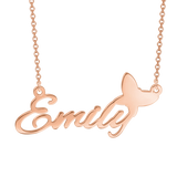 Emily - 925 Sterling Silver Personalized Name Necklace Adjustable 16”-20”