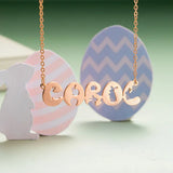 Personalized Easter Lovely Bunny Name Necklace for Women