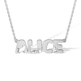 Personalized Cute Cat Name Necklace